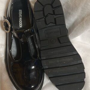 Steve Madden Black Kids Dress Shoes